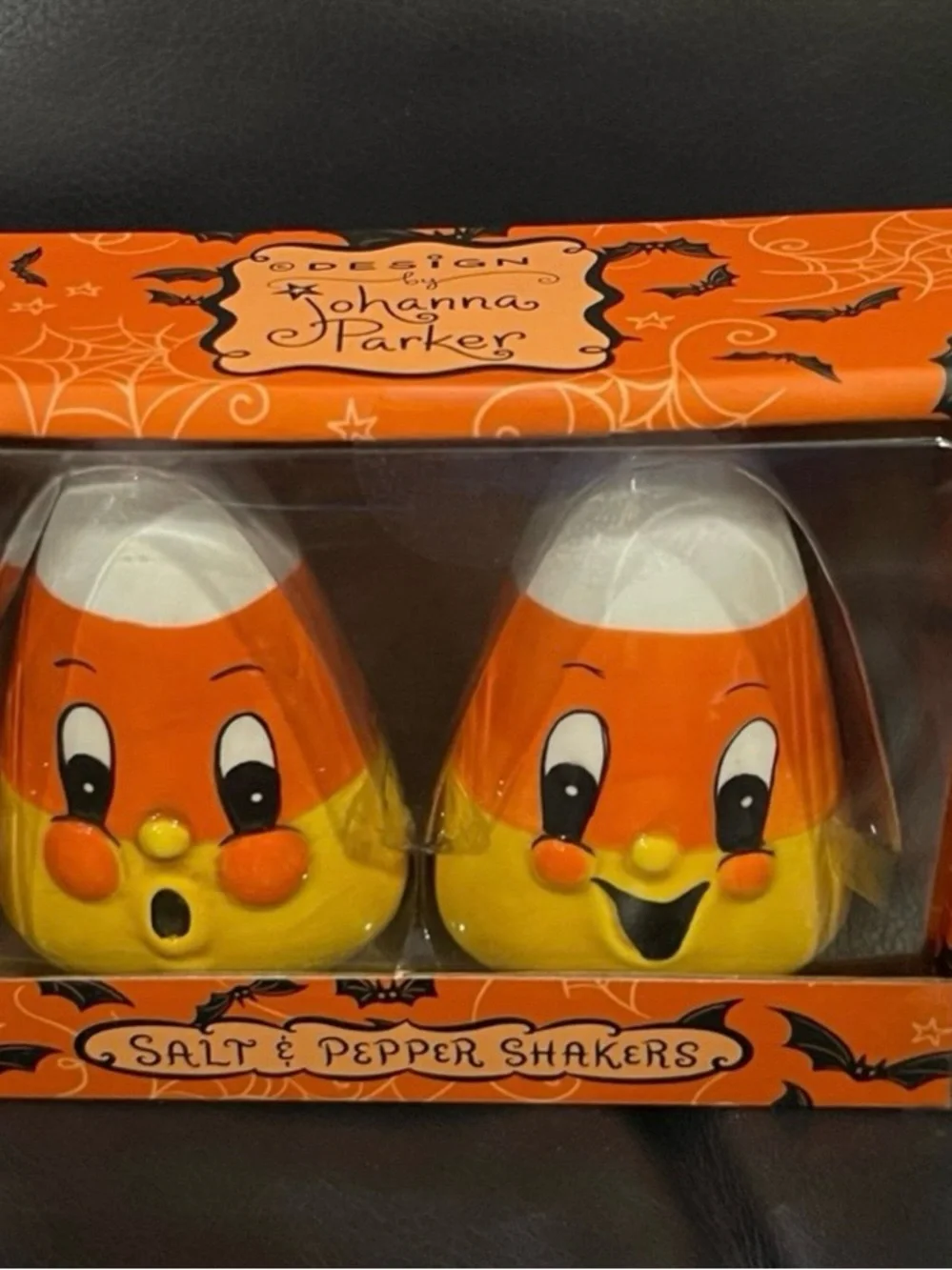 Johanna Parker Candy Corn Salt & Pepper Shakers - Orange & Yellow